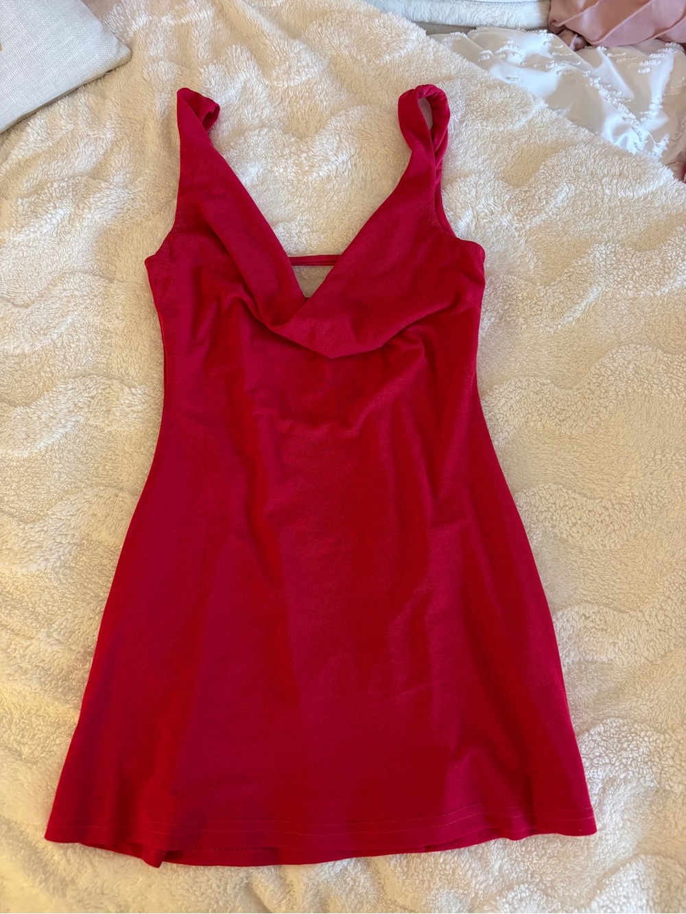 Princess Polly Hot Pink Cowl Neck Mini Dress - Picture 3 of 5
